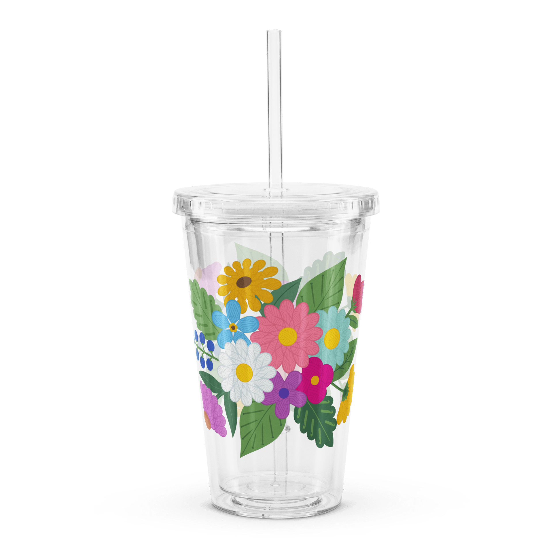 Floral Yarn Clear Tumbler product image (4)