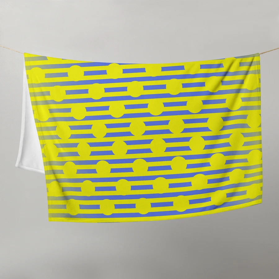 Yellow Polkadots and Stripes Throw Blanket product image (21)