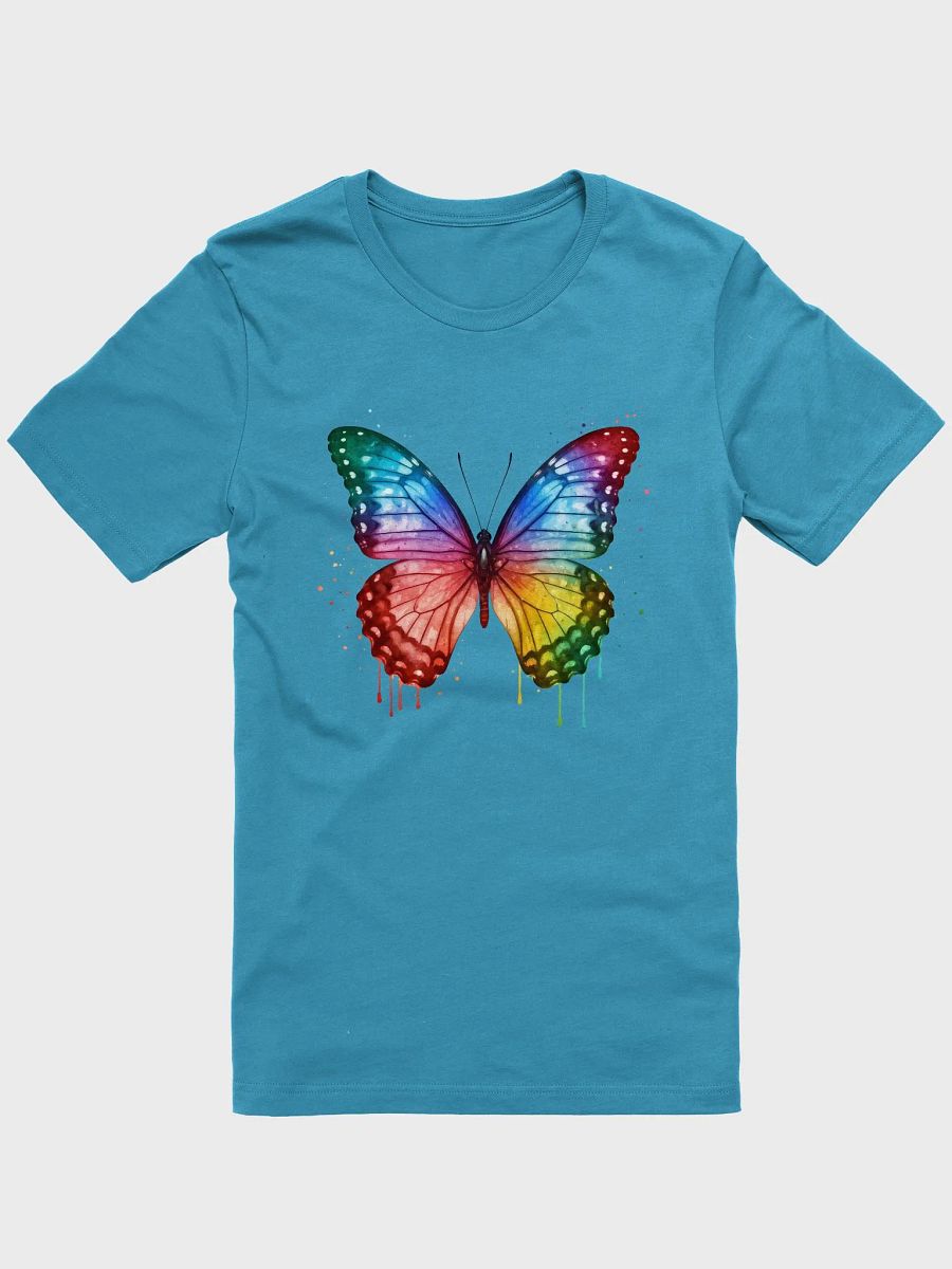 Rainbow Cascade Butterfly Watercolor Tee product image (1)