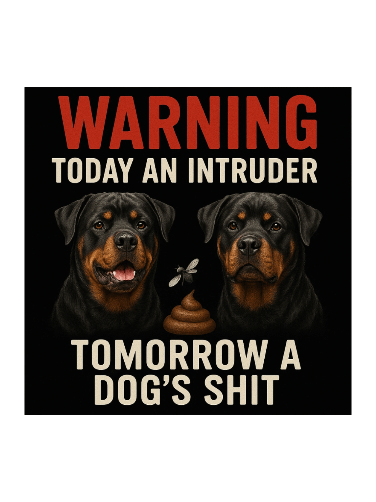 Rottweiler Intruder Alert Sticker product image (1)