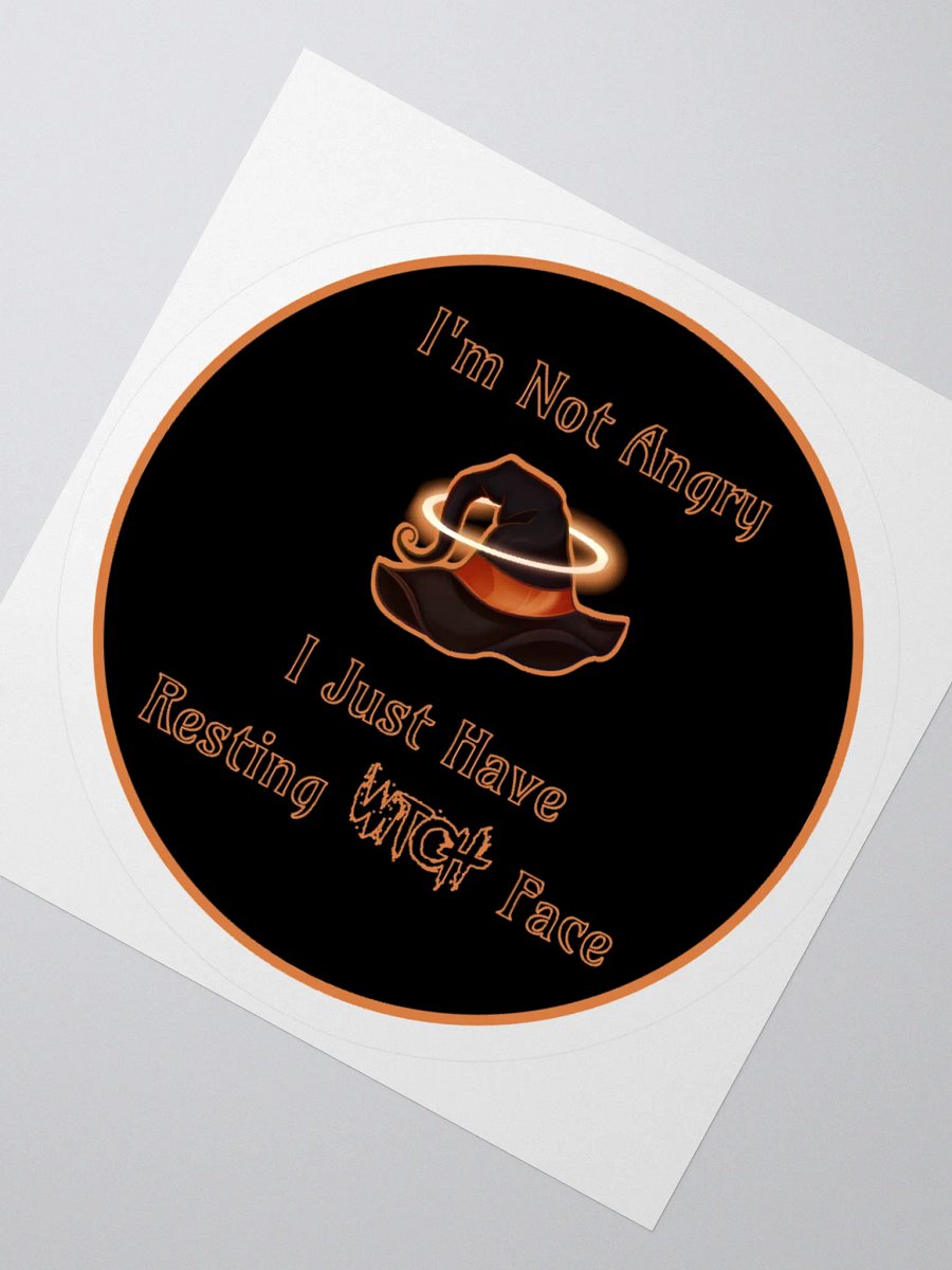 Resting Witch Face Sticker product image (2)