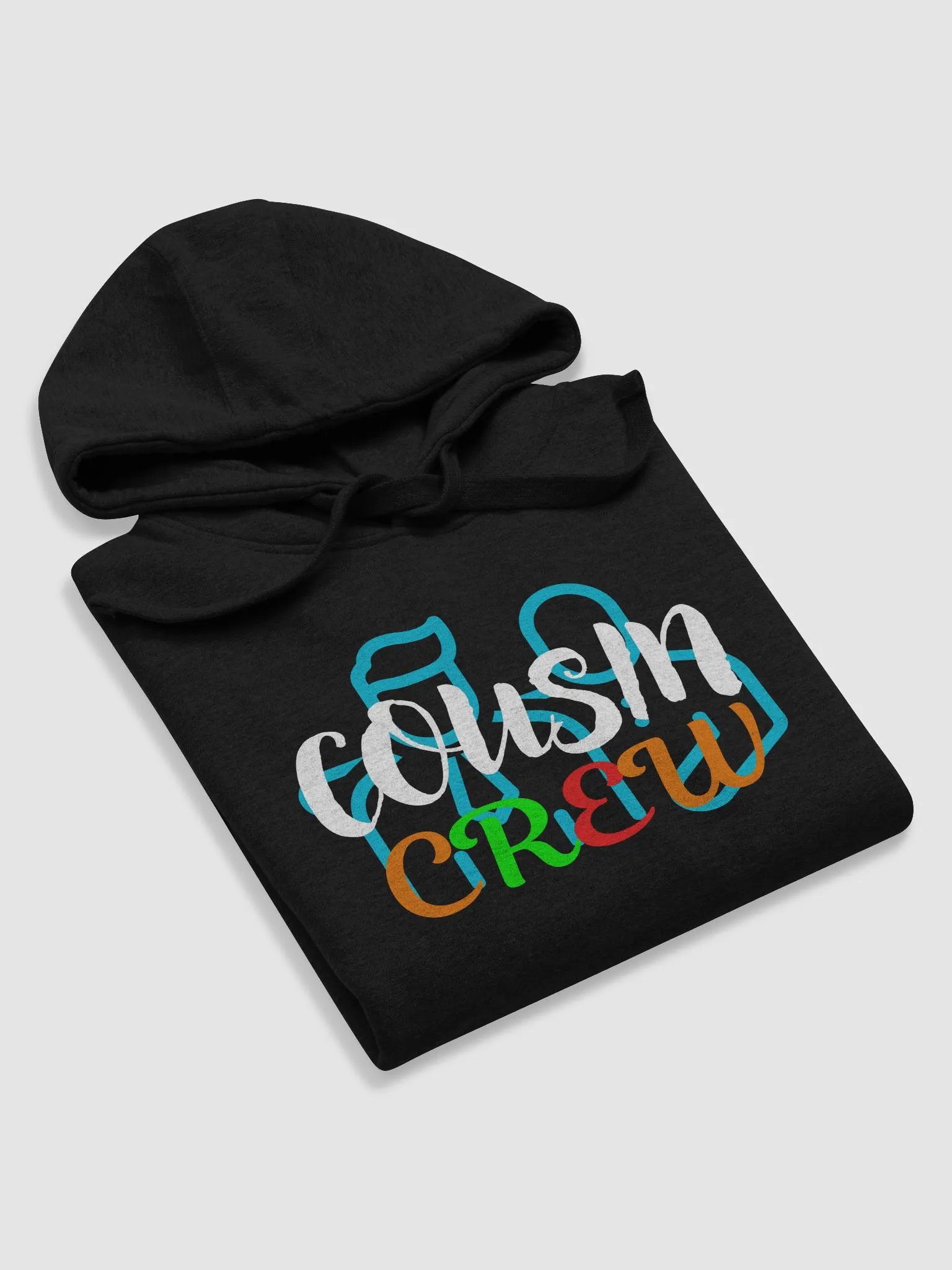 Cousin Crew Multicolored Design Printed Unisex Premium Hoodie product image (5)