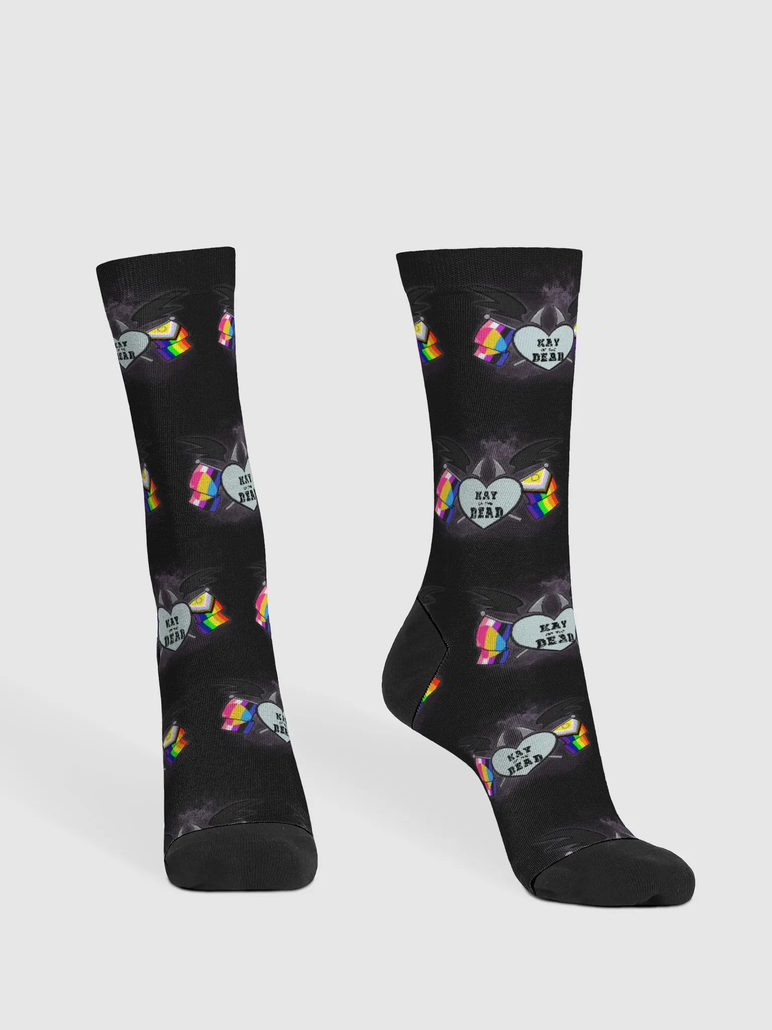 Kay_of_the_Dead Pride Logo Crew Socks product image (2)