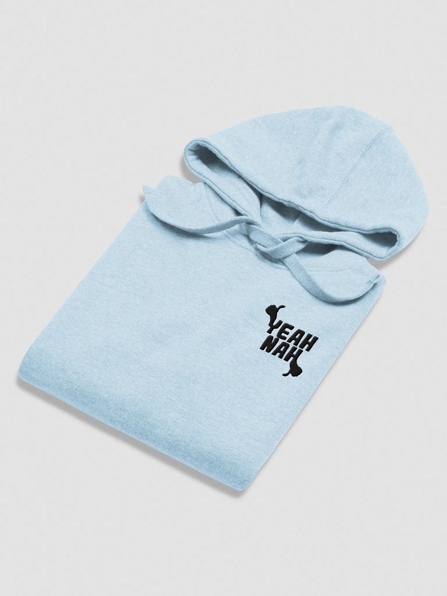 Unisex Embroidered Yeah Nah Hoodie (Black Logo) product image (11)