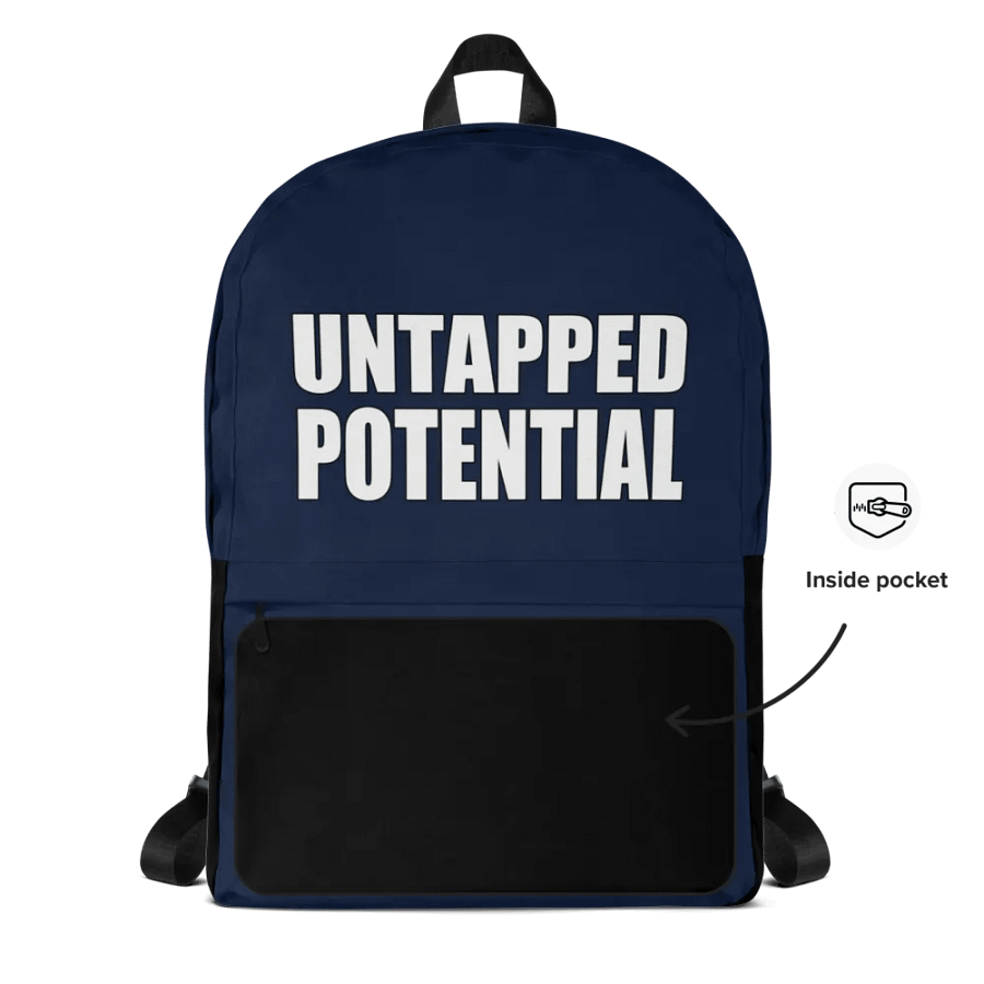 Untapped Potential Navy Blue Backpack product image (3)