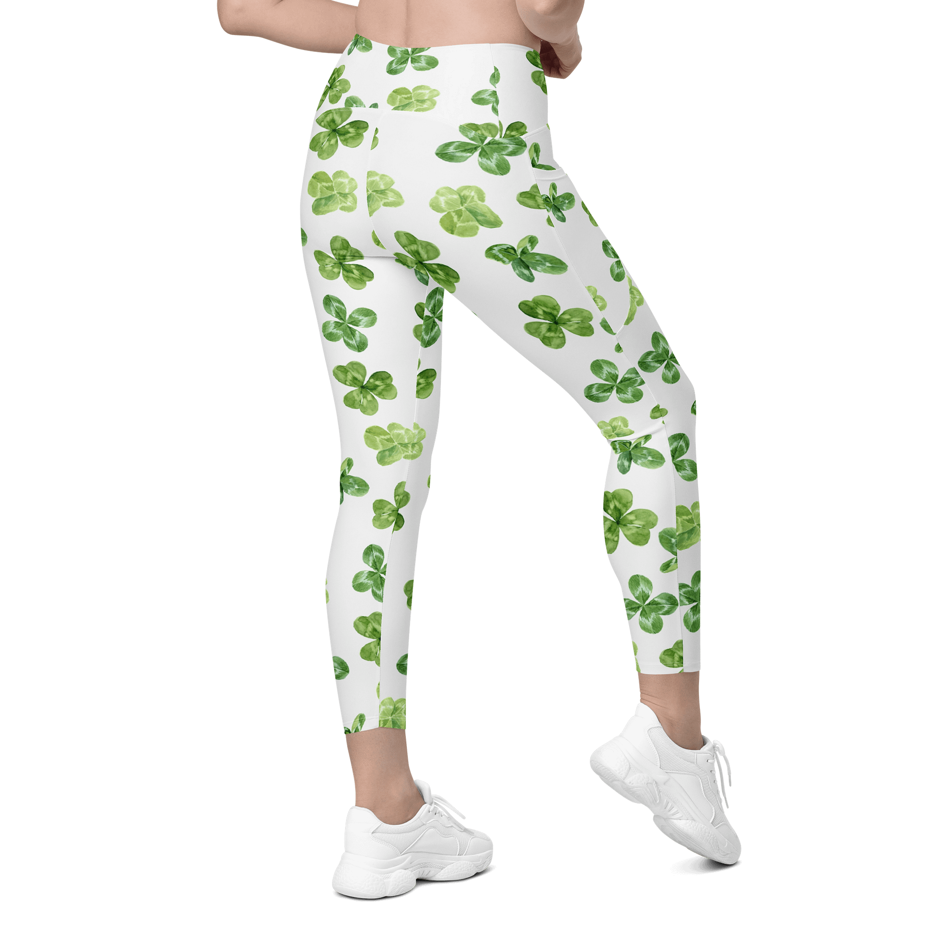Barry Grady 'Lucky Clover' All-Over Leggings with Pockets product image (9)