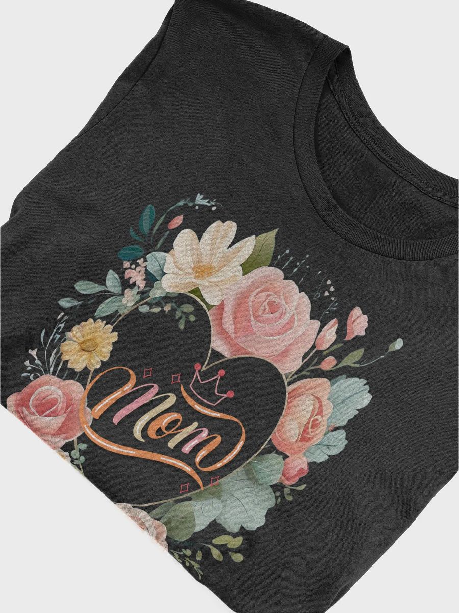 Mothers Day Floral Wreath Mom T-Shirt product image (4)