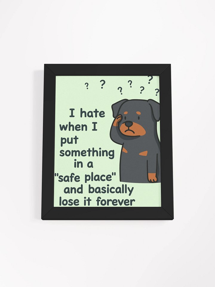 "Safe Place" Rottweiler Framed Poster product image (1)