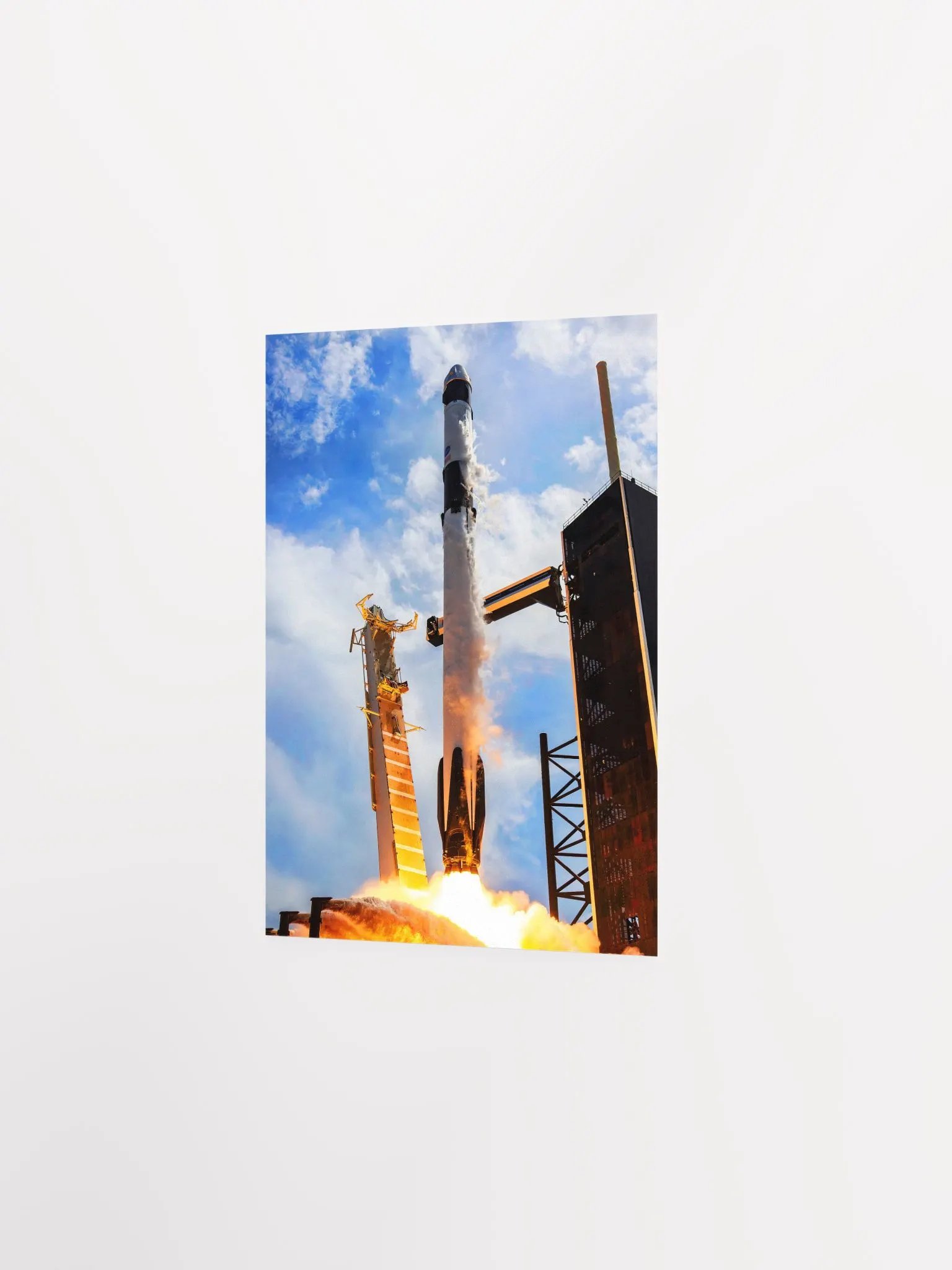 SpaceX Crew Dragon liftoff (May 30, 2020) — space poster, space art, photo poster product image (8)