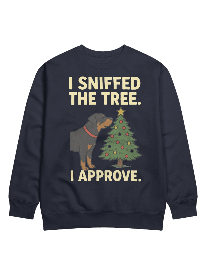 Rottweiler Christmas Tree Sniffer Sweatshirt product image (1)