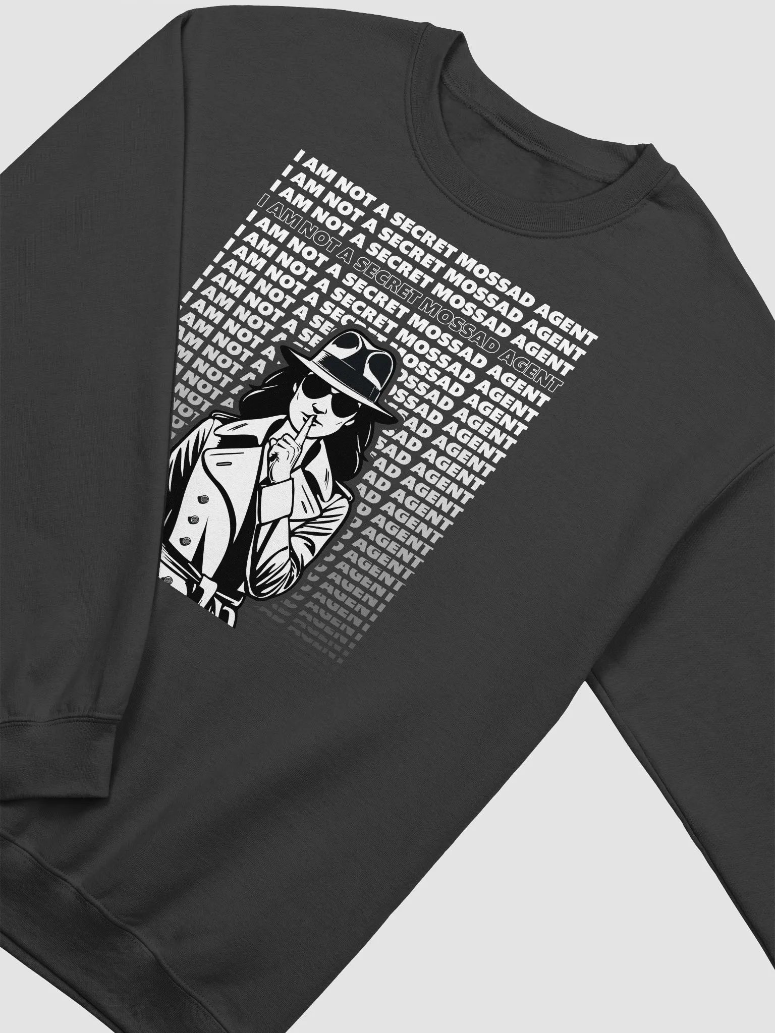 Secret Mossad Woman Crewneck Sweatshirt product image (3)