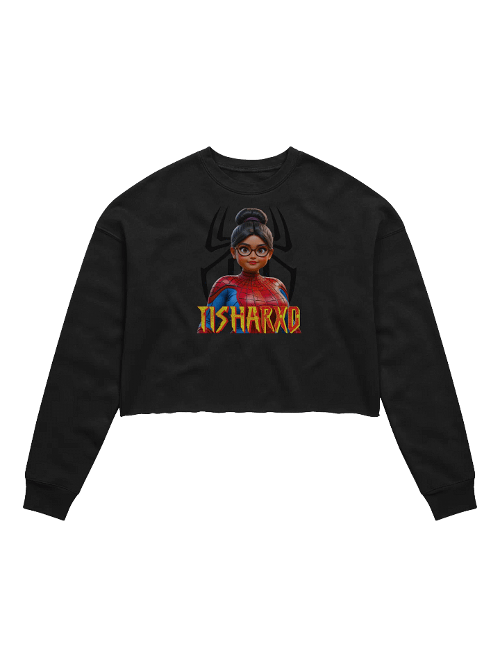 TishaRXO Spider-Girl Women's Fleece Crop Sweatshirt product image (1)