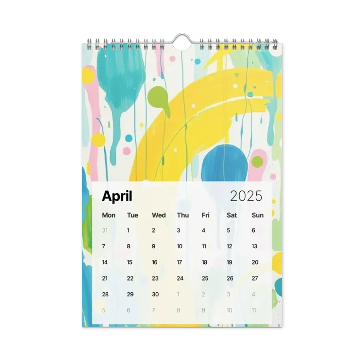 ART ABSTRACT WALL CALENDAR 2025 product image (1)