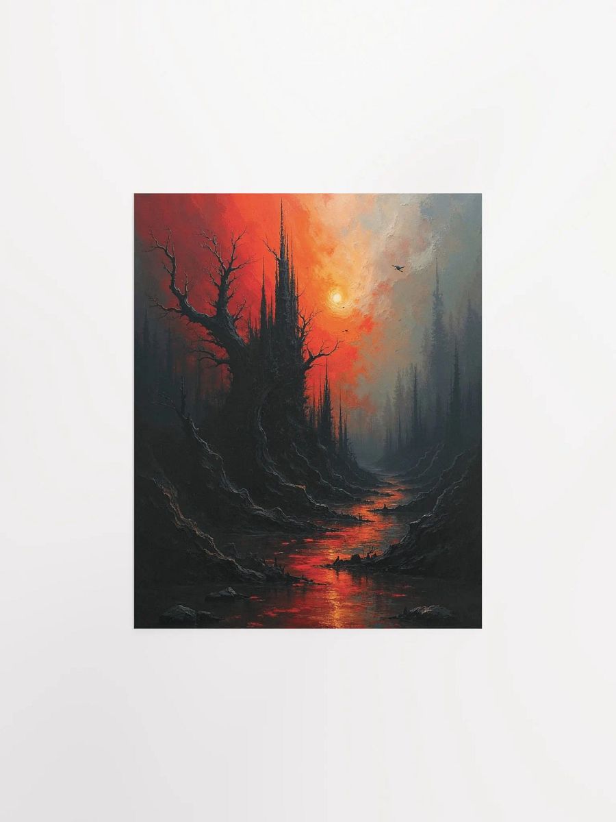 Gothic Sunset River Matte Poster product image (17)