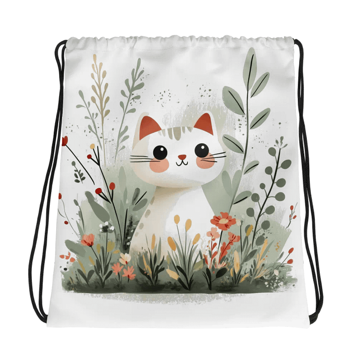 Cute Cat Drawstring Bag product image (1)