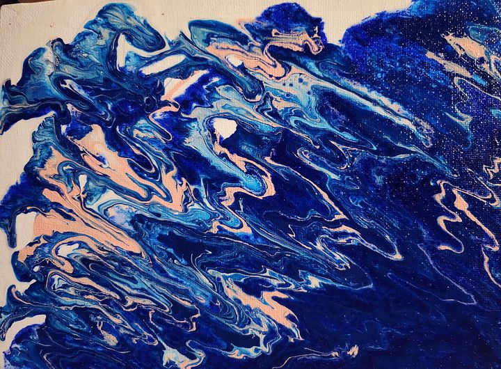 Blue Waves - 10 x 8 Painting product image (1)
