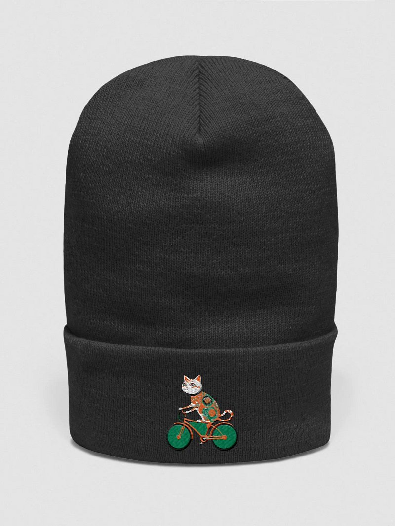 Abstract Cats Riding a bike