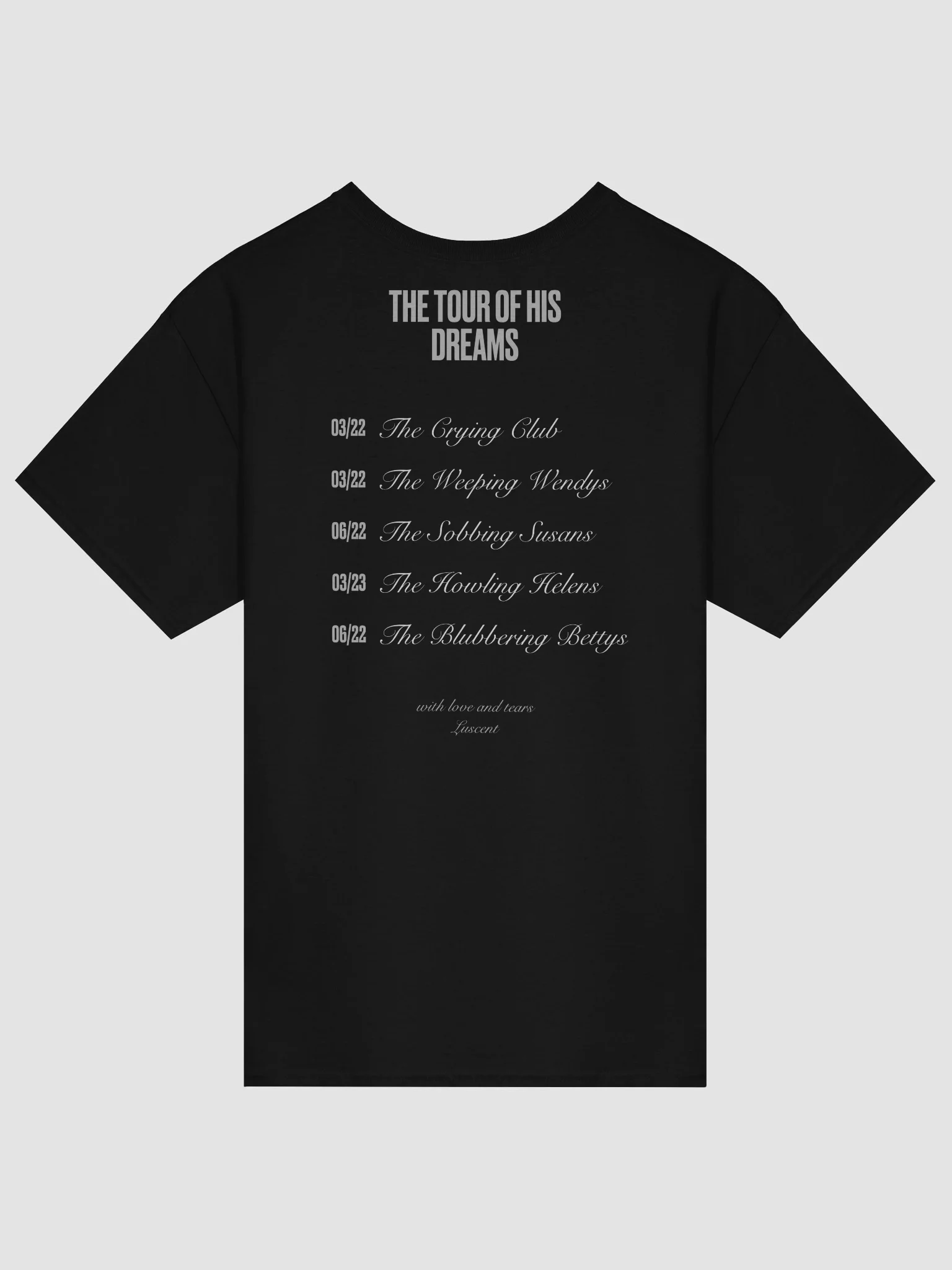 The Crying Club Band T product image (2)