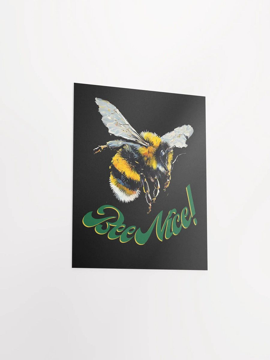 Bee Nice! Illustrated Matte Poster product image (15)