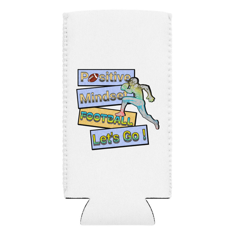 Positive Mindset Football Can Cooler product image (1)