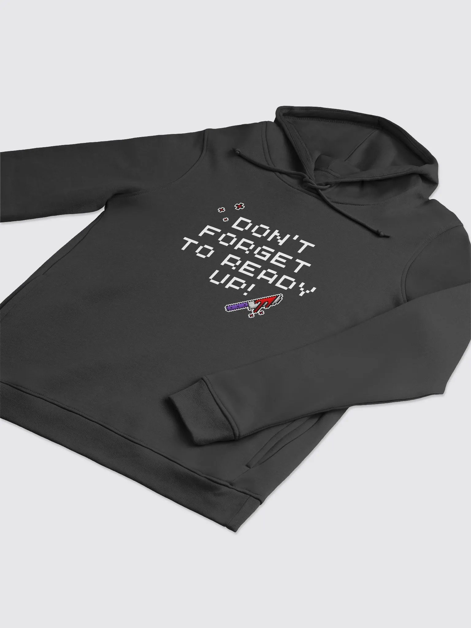 Dont Forget To Ready Up! Womens Organic Printed Hoodie product image (3)