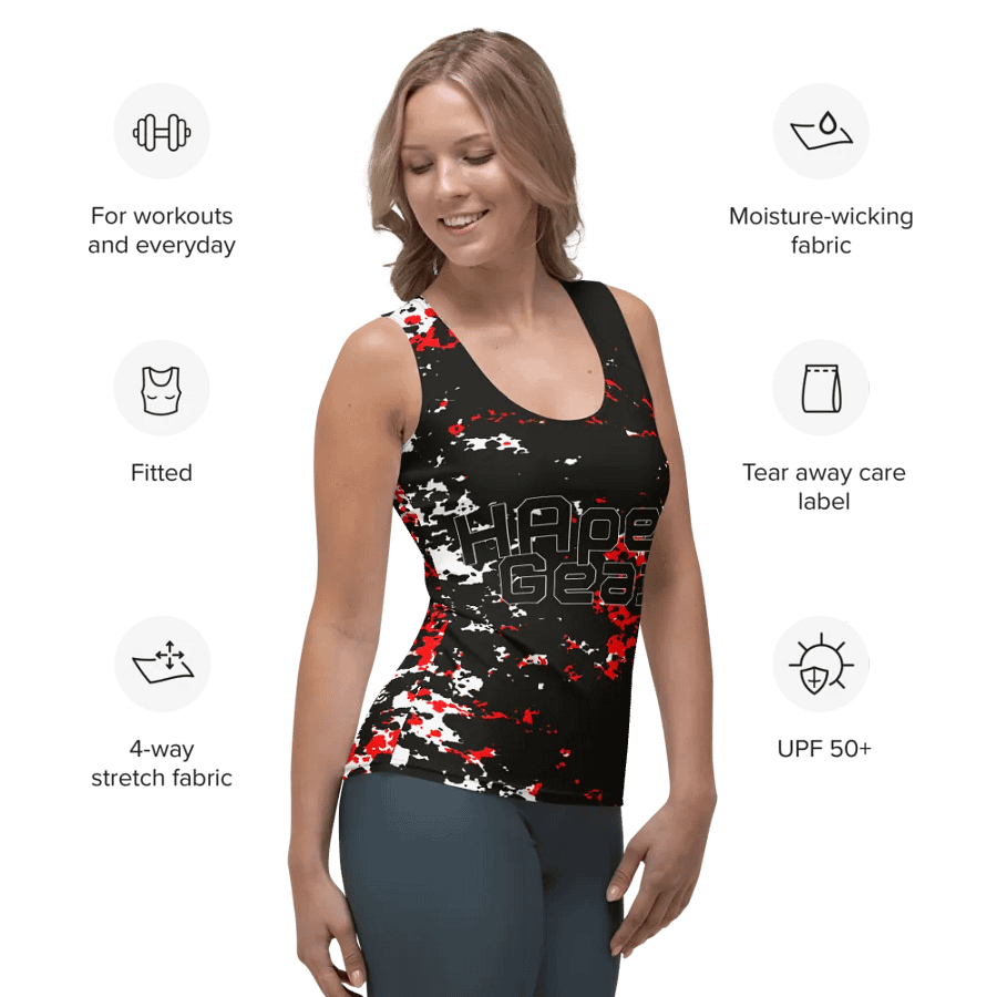Black HApex Gear Black Logo Women's Tank Top product image (7)