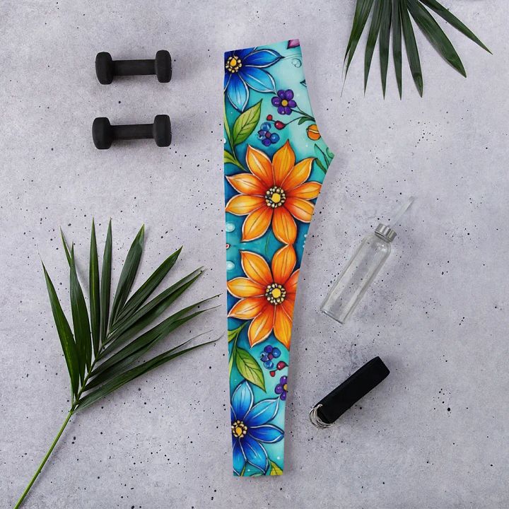 Leggings – Multicolor Floral Print for Vibrant & Stylish Comfort product image (2)