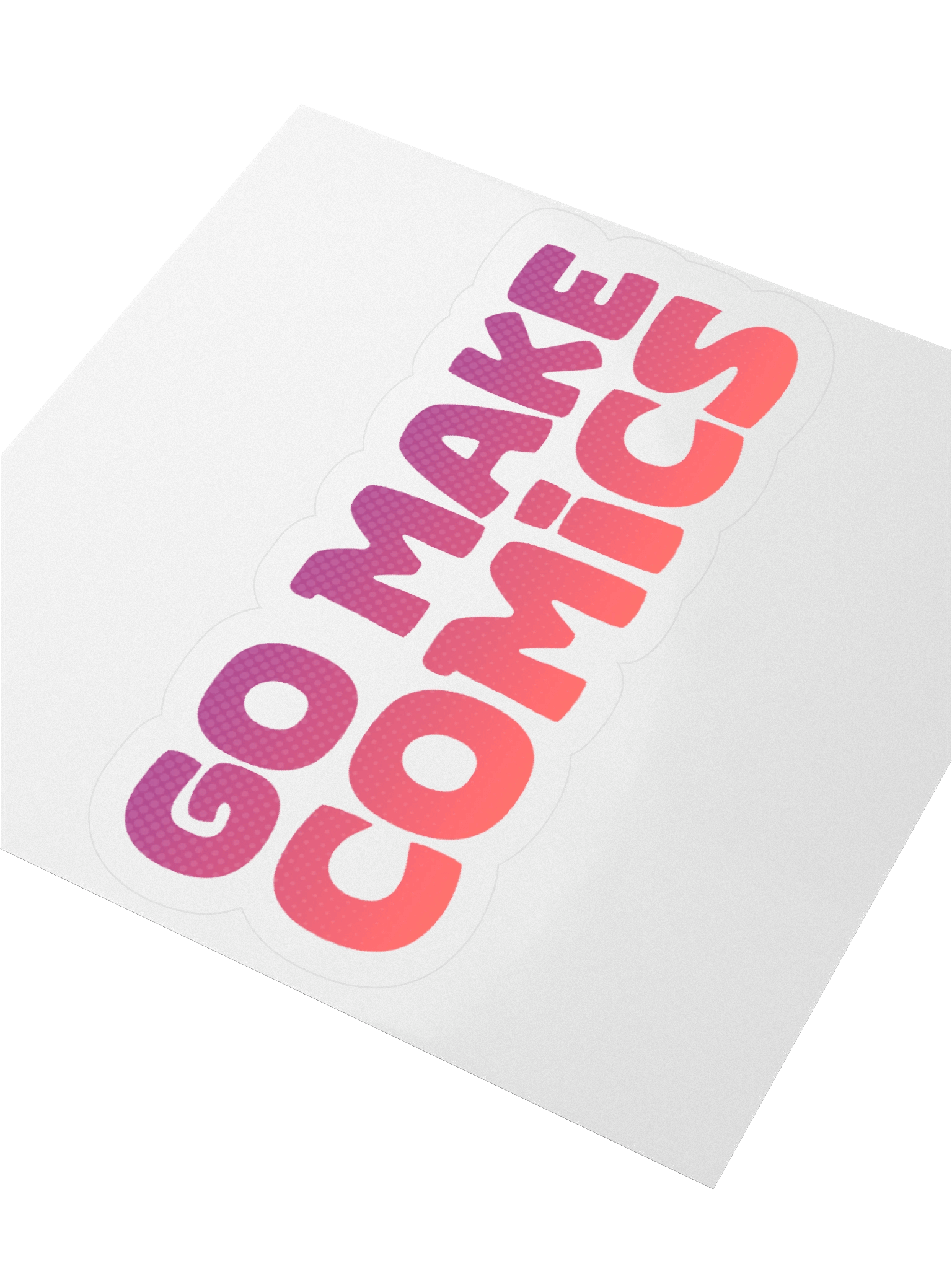 Go Make Comics | 3" Sticker product image (3)