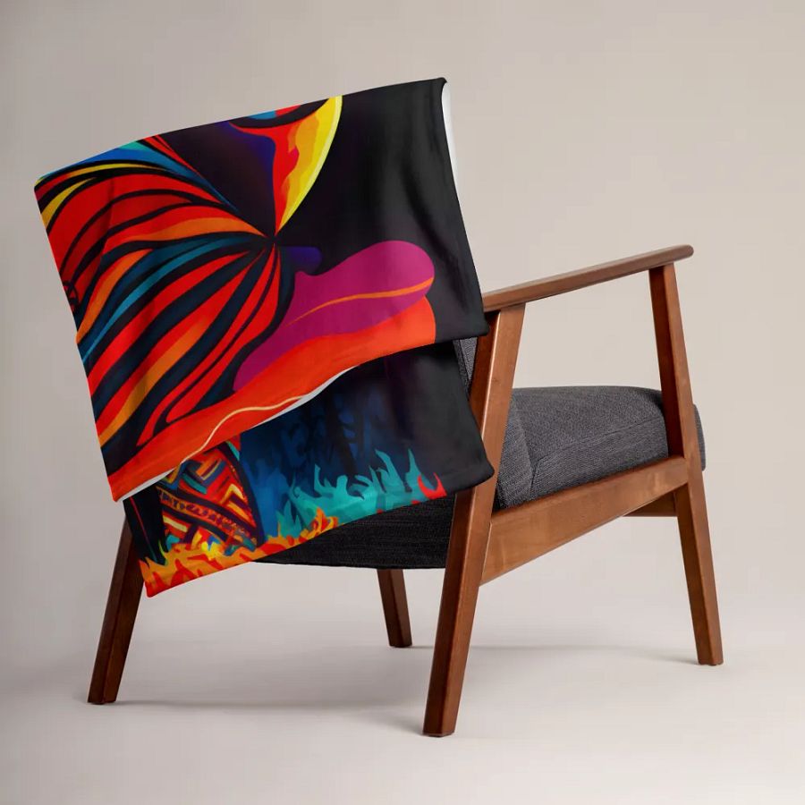 African Art Design Art of Africa Throw Blanket product image (6)