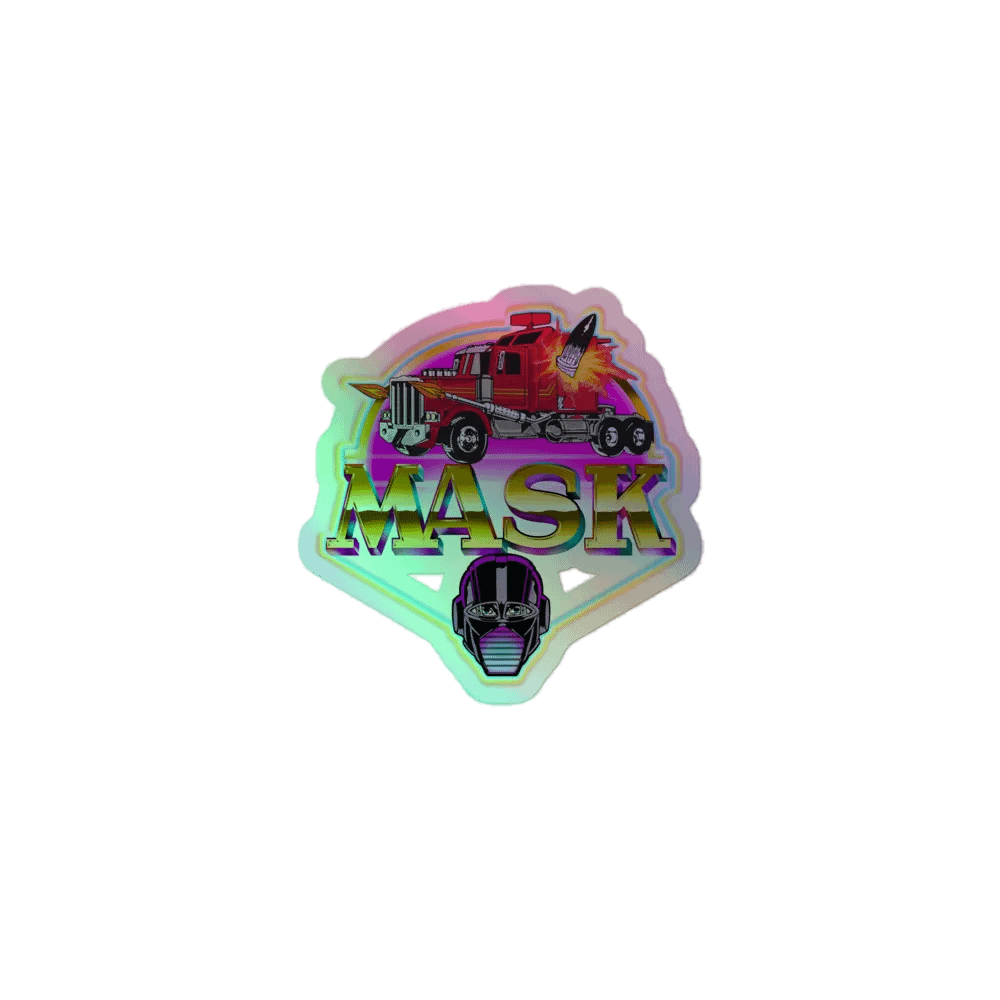 MASK 80's Cartoon Holofoil Sticker product image (1)