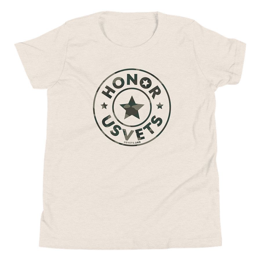 HONORUSVETS Green Star Youth T-shirt product image (16)