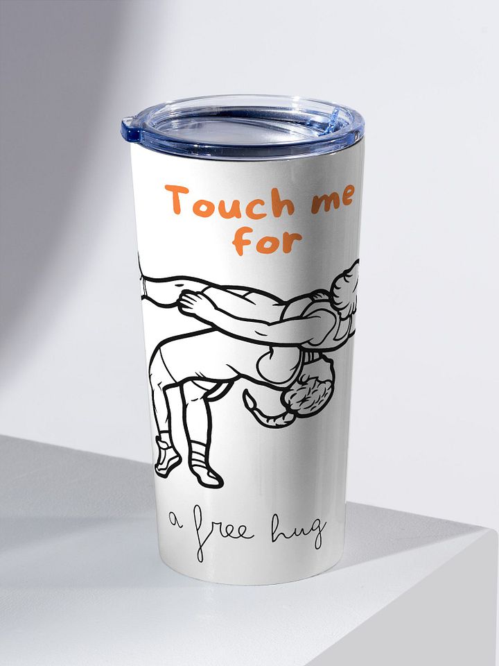 Touch me for a free hug tumbler product image (2)