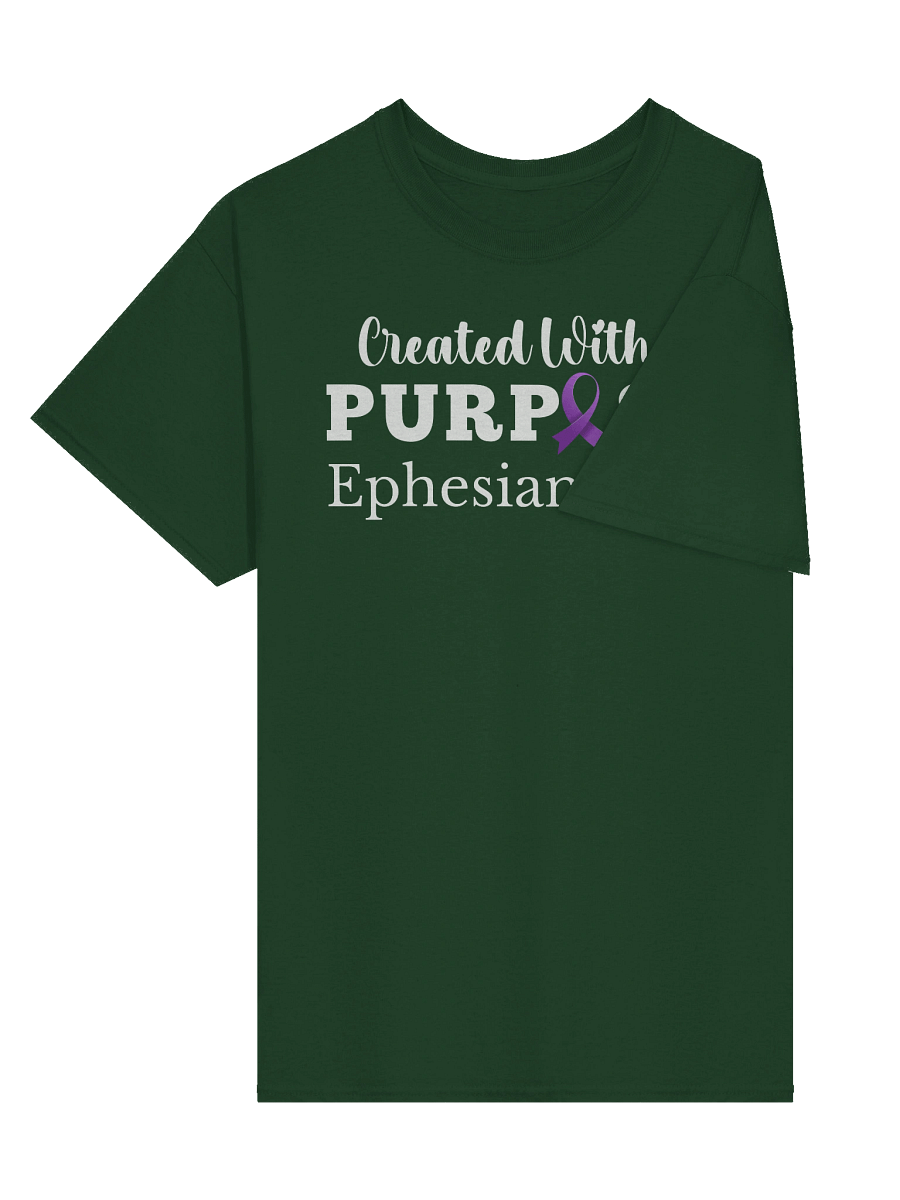Created With A Purpose : Gildan Heavy T-shirt | Christian Faith | Alzheimer and Brain Disorder Awareness | Gift To Mom, Dad, Child With Brain Disease product image (3)