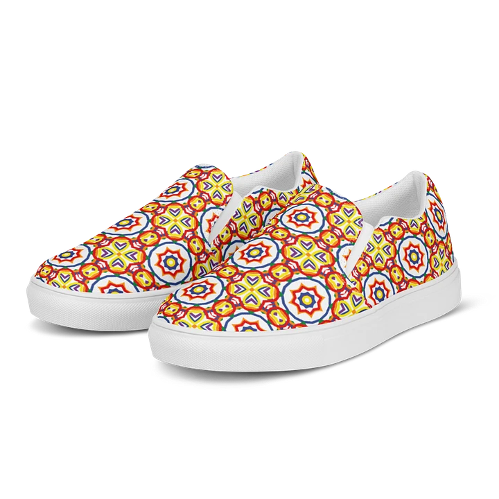 Mens Slip On Canvas - Rainbow (d) product image (2)