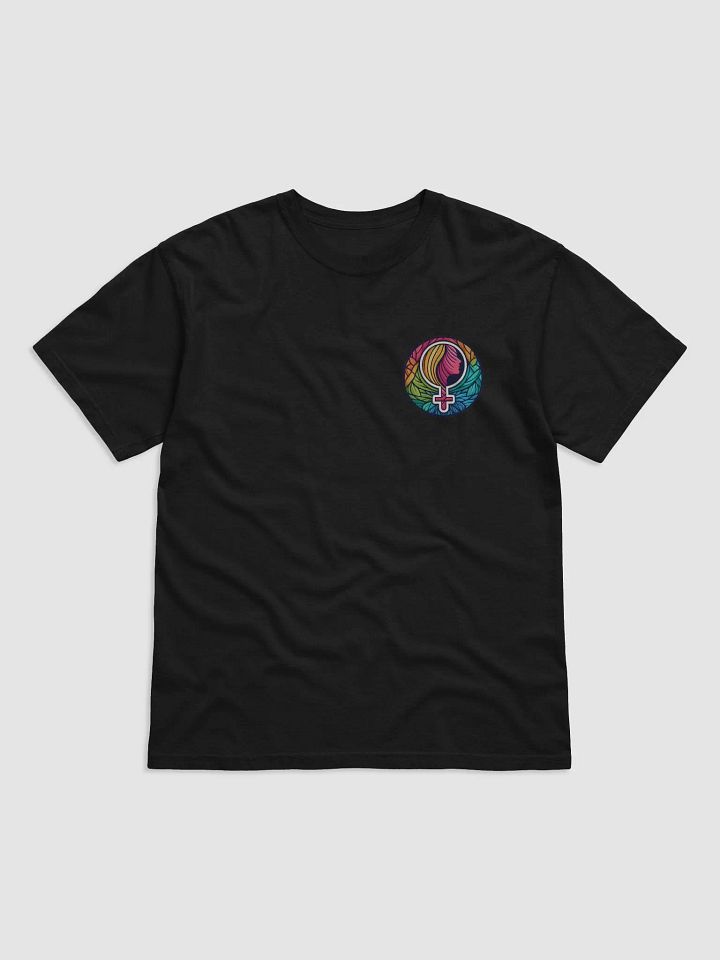 Vibrant Silhouette Stained Glass T-Shirt product image (3)