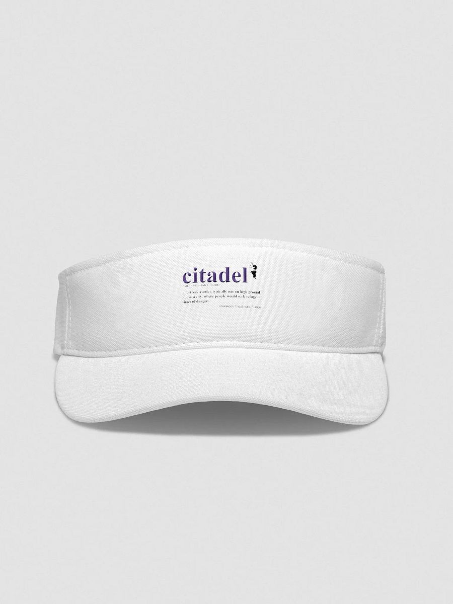 Flex Fit Visor with Citadel Definition in English (and Baxter) product image (1)