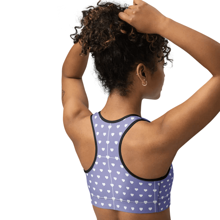 Pastel Heart Seamless Pattern Sports Bra - V14 product image (2)