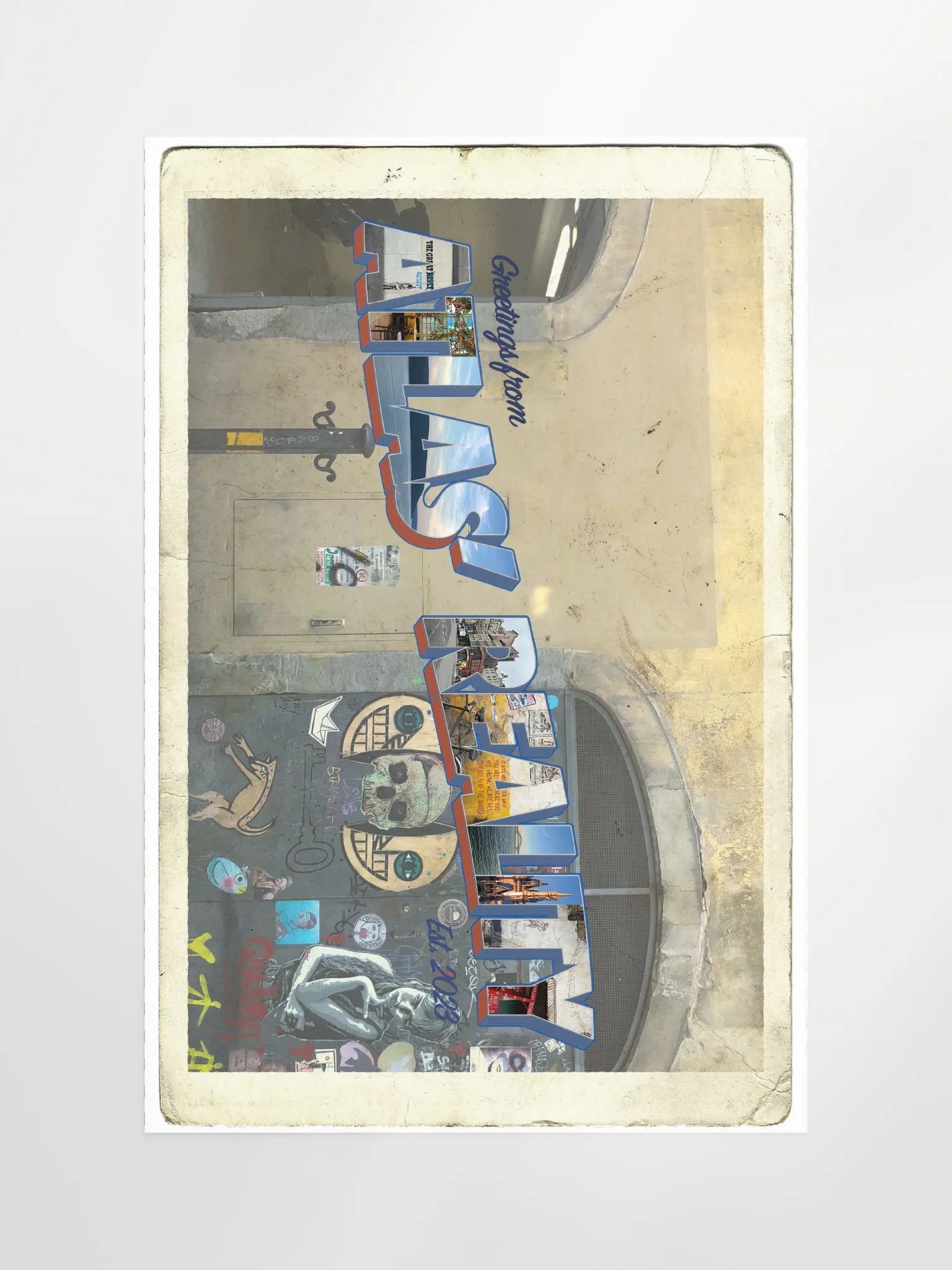 Atlas' Reality Postcard Poster product image (1)