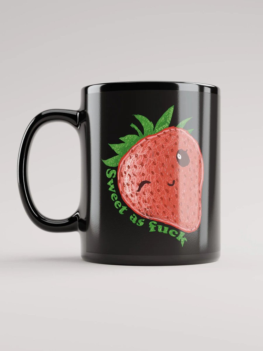 Lottie's Sweet Strawb Black Mug product image (6)