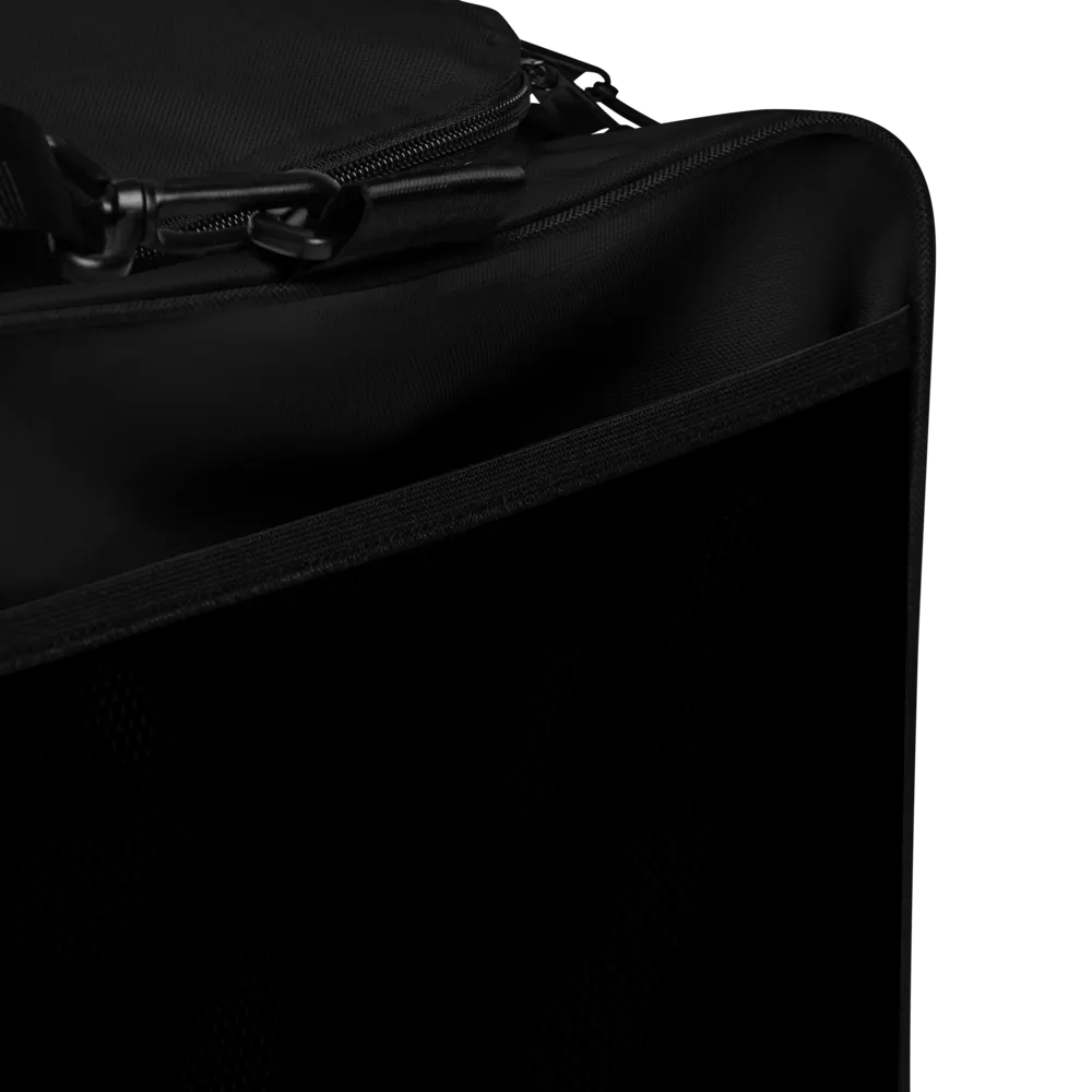 Caution Heavy Lifter Ahead-Barbell Zone Duffle Bag (Black) product image (6)