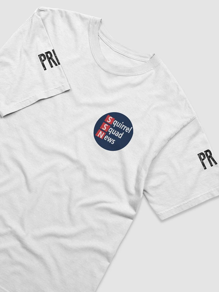 Black PRESS Text 2D Logo Comfort: Heavyweight T-Shirt product image (6)