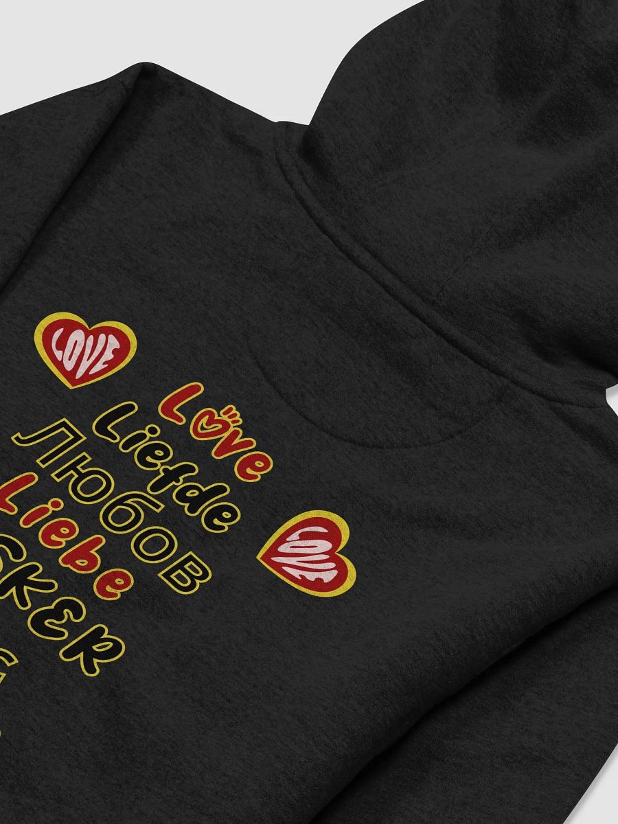 Love In Any Language Hoodie – Multilingual Design Sweatshirt, Valentine's Gift, Anniversary Gift, Gift for Him, Gift for Her, Birthday Present product image (4)