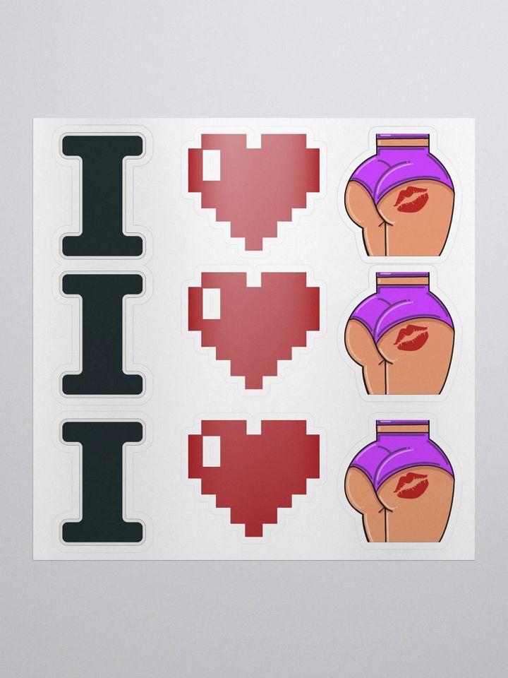 I <3 booty ( stickers) product image (1)