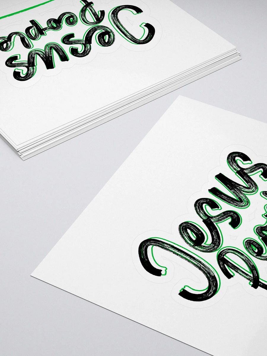 JESUS PEOPLE Kiss Cut Stickers Black product image (4)
