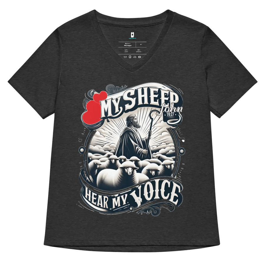 My Sheep Hear My Voice V-Neck T-Shirt product image (9)