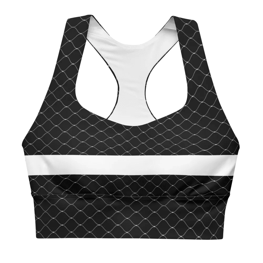 fishnet tech bra black - 82% polyester product image (1)