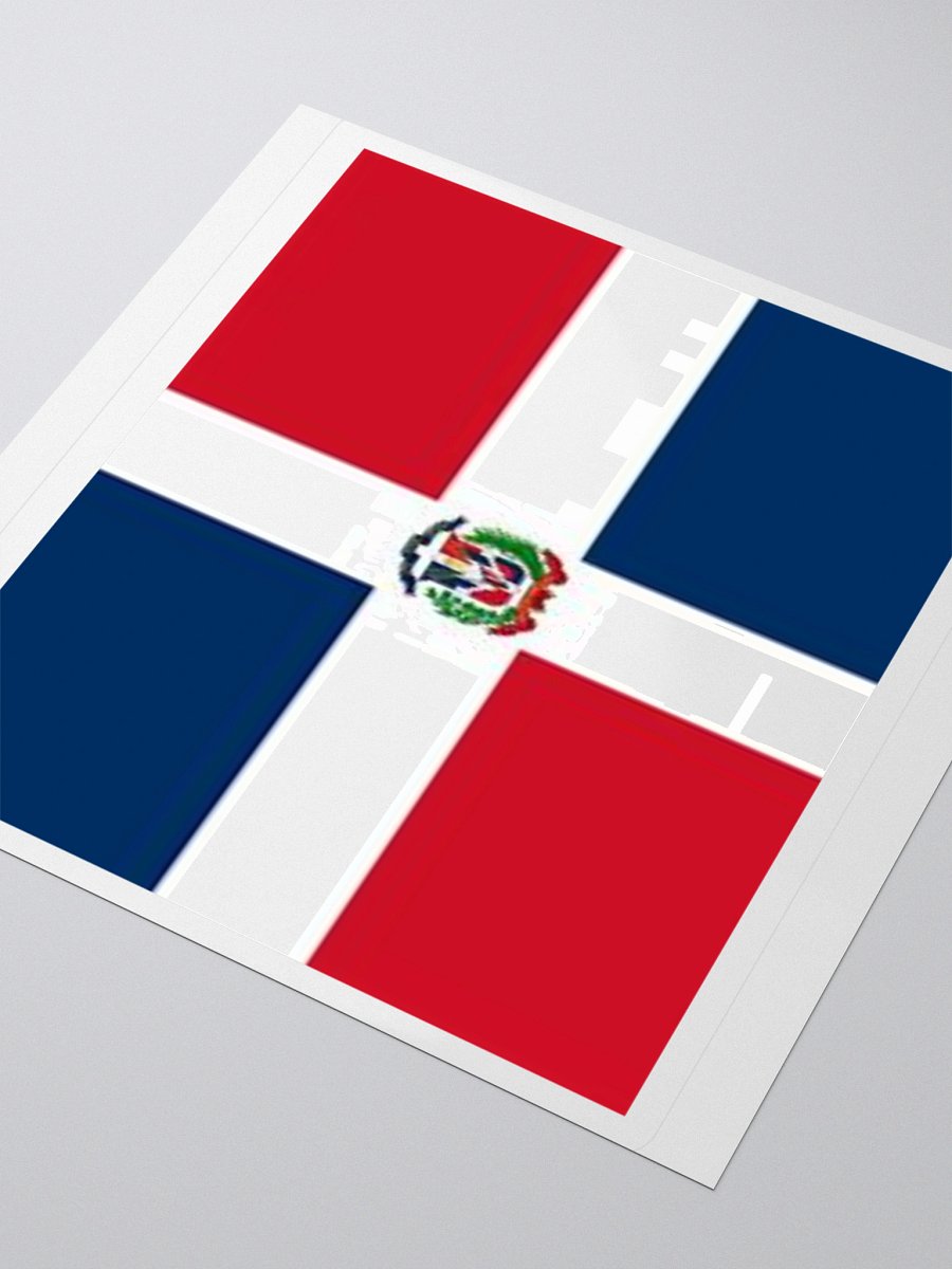 Dominican Republic Flag Sticker | Coat of Arms Design | Durable Vinyl | 3 Sizes product image (8)
