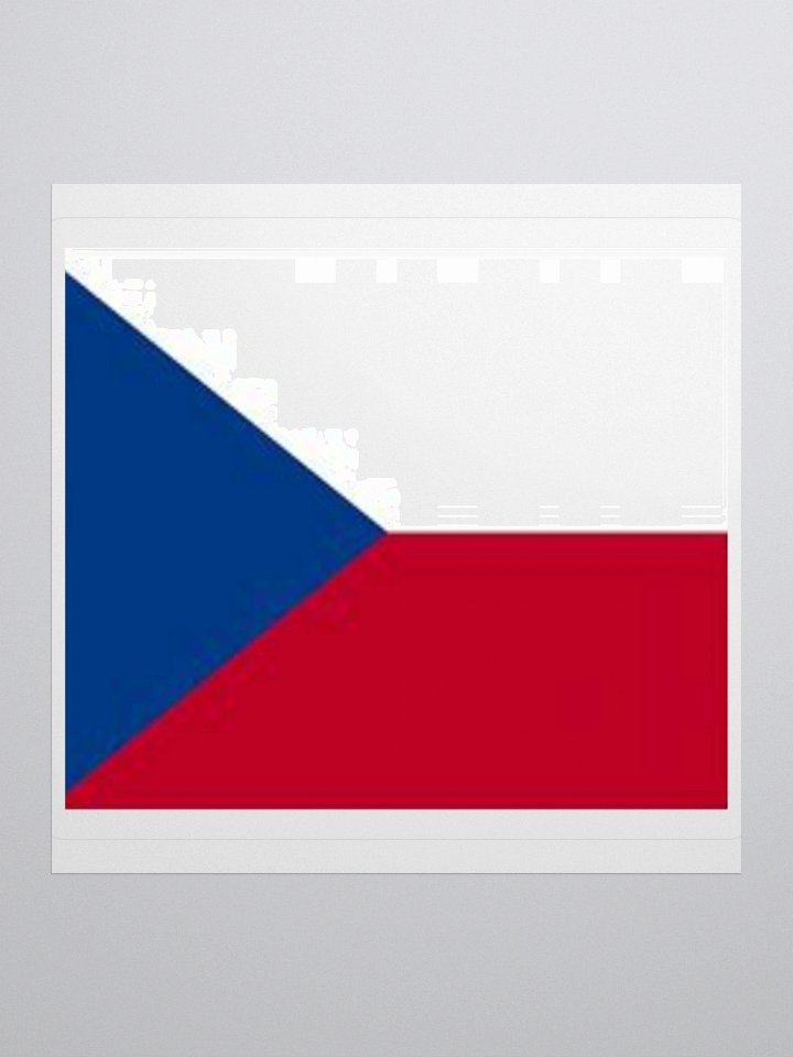 Czech Republic Flag Sticker | Red White Blue Design | Durable Vinyl | 3 Sizes product image (3)
