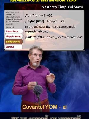 Semnificația numerică a cuvintelor zi și noapte în tradiția ebraică