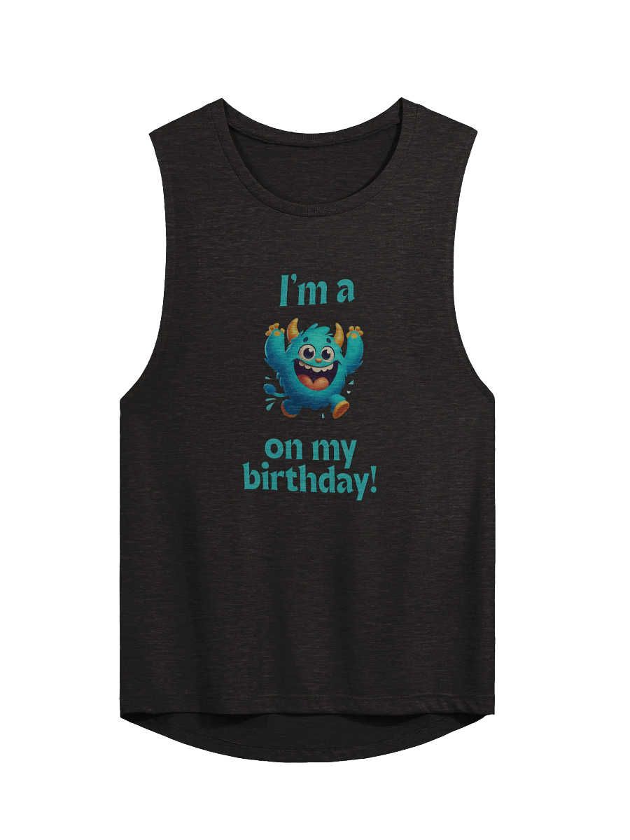 Cheerful Birthday Monster Muscle Tank product image (1)